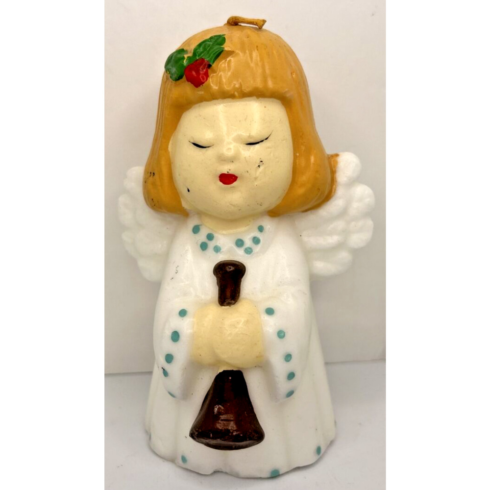 Vintage Christmas Angel Candle New in Packaging 5.5" SKU H576